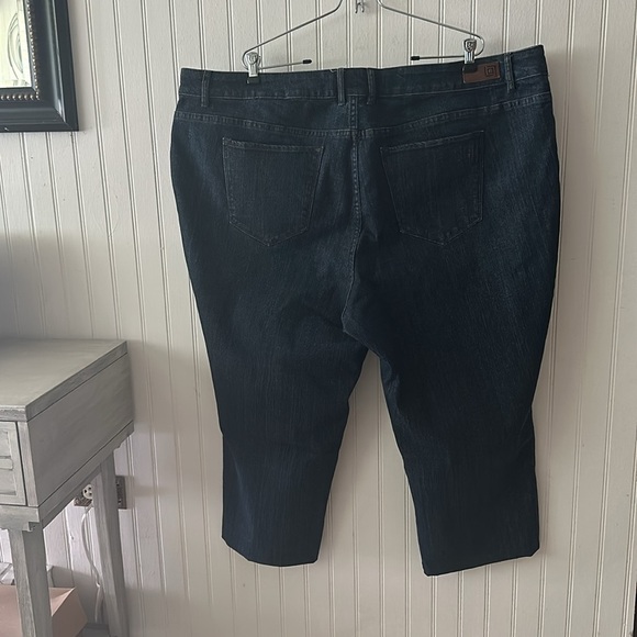Liz Claiborne Woman Cropped Blue Jeans sz 24W - Picture 9 of 11